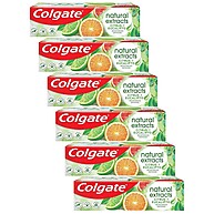 Colgate Natural Extracts: Kit 6 Cremes Dentais Citrus e Eucalipto - imagem 1