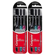 Colgate Slim Soft Black: Kit 6 Escovas para um Sorriso Impecável - imagem 1