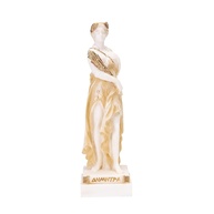 Estátua de Alabastro Demeter Dourada - Deusa da Colheita 15cm | Decoração Elegante Feita à Mão na Grécia - imagem 1