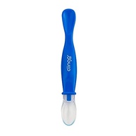 Colher Silicone Ponta Dupla Colors Azul da Clingo - Segura e Divertida para Bebês - imagem 5