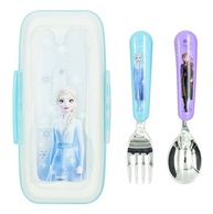 Conjunto de Talheres Frozen Elsa - Garfo e Colher com Estojo para Crianças - imagem 1