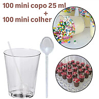 Kit Copinho Acrílico 25ml com Colherinha - Brigadeiro de Colher - imagem 2