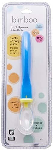 Colher de Silicone Flexível Ibimboo para Recém-Nascido - Segura, Macia e Livre de BPA - imagem 2