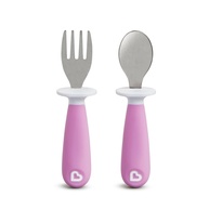 Conjunto de Colher e Garfo Infantil Roxo - Munchkin Seguro e Sem BPA - imagem 1