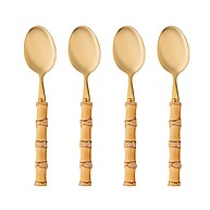 Colheres de Sobremesa Wolff Tulum: Elegância em Dourado - imagem 1
