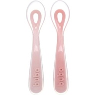 Buba Kit 2 Colheres em Silicone Fase 2 Rosa - Estágio de Autoalimentação - imagem 2
