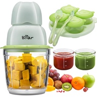Bear Máquina de Alimentos para Bebês com Recipientes e Colheres - Conjunto Completo para Purês Saudáveis - imagem 1