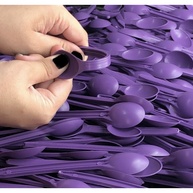 Colherzinhas Roxas: Kit 1k-5k para Açaí e Sorvete - imagem 1