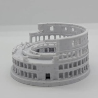 Coliseu de Roma 3D Moderno em Branco - Decoração Elegante com Toque Histórico - imagem 5