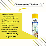 Tinta Spray Agrícola Amarelo New Holland 400ml – Tekbond Super Color - imagem 2