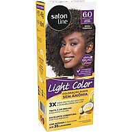 Coloração Light Color 6.0 Louro Escuro: Brilho e Cuidado sem Amônia - imagem 1