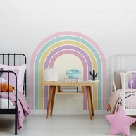 Adesivo Arco Íris Grande Lavável para Quarto Infantil - Decoração Segura e Colorida - imagem 2
