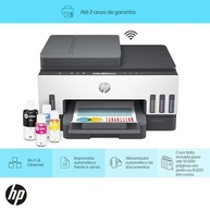 Impressora Multifuncional HP Smart Tank 754 Tanque de Tinta Colorida Wi-Fi Scanner Duplex, Bluetooth. Funções: Imprimir, Copiar, Digitalizar. Cor: Branco (2H0A6A#AK4) - imagem 3