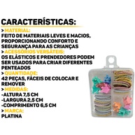 Kit Prendedores de Cabelo Infantil: 42 Peças Coloridas! - imagem 2