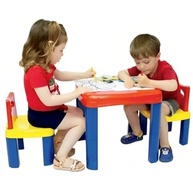 Mesa Didática Infantil com Cadeiras - Conjunto Educativo Colorido para Aprendizado Lúdico - imagem 2
