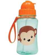 Garrafinha Infantil Macaco Colorido - Buba Animal Fun 350ml com Canudo Retrátil - imagem 1