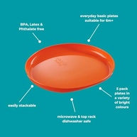 Vital Baby Nourish - Conjunto de Pratos Infantil Colorido 5 Peças | Seguro, Durável e Ideal para Refeições Saudáveis - imagem 4