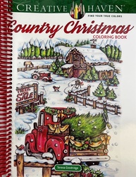 Creative Haven Country Christmas Coloring Book (Creative Haven Coloring Books) [Spiral-bound] Teresa Goodridge - imagem 1
