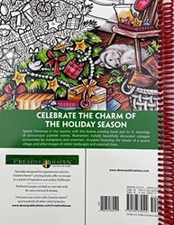 Creative Haven Country Christmas Coloring Book (Creative Haven Coloring Books) [Spiral-bound] Teresa Goodridge - imagem 3