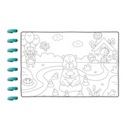 Livro de Colorir Cute & Comfy Super Special Edição 04: Capivaras e Animais Fofos - Encadernação em Disco - imagem 4