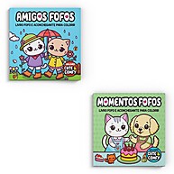 Colorir para Adultos: Kit Relaxante Cute & Comfy - imagem 1