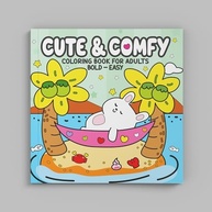 Kit 2 Livros de Colorir Adulto Cute & Comfy - Relaxamento e Criatividade - imagem 4