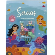 Colorir Sereias: Livro de Atividades + Borrachas! - imagem 1