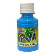 Tinta PVA 100 ml True Colors Tons de Azul e Verde | DELFINO 6118 - Secagem Rápida e Não Tóxica - imagem 1