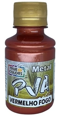 Tinta PVA Metálica True Colors 100ml - Efeito Brilhante e Duradouro para Artesanato e Projetos Criativos - imagem 2