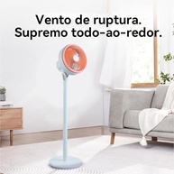 Ventilador de Coluna Vintage - 5 Pás Silenciosas | Design Retro Moderno, 110V - imagem 3
