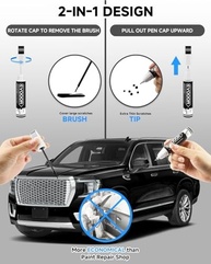 Tinta de Retoque Buick Ebony Twilight Metallic - Caneta 2 em 1 com Microaplicadores - imagem 3