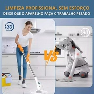 Esfregão Elétrico 9 Em 1 Mop Sem Fio com Rotação 360° - Escova de Limpeza Multiuso Recarregável - imagem 4