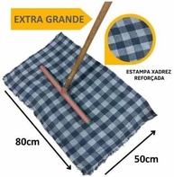 Kit 10 Panos de Chão Xadrez Extra Grande 50cm x 80cm em 100% Algodão com Ótima Absorção - imagem 3