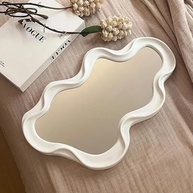 Espelho Decorativo Ondulado 23x40cm Branco | Design Orgânico Moderno com Moldura Premium - imagem 5