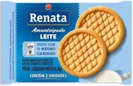 Biscoito Amanteigado Leite 8,8g Renata Caixa Com 280 Sachês - imagem 1