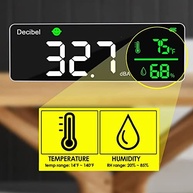 Medidor de Decibéis Grande 28cm com LED: Monitore Ruído, Temperatura e Umidade - imagem 5