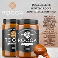 Kit 2x Doce de Leite Rocca 400g – Tradicional e com Coco, Cremoso, Artesanal e Premium, Ideal para Sobremesas, Pães e Confeitaria - imagem 3