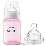 Mamadeira Anticólica 260ml Rosa com Bico 3 Philips Avent - Kit Duplo Confortável - imagem 1