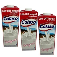 LEITE UHT INTEGRAL COLASO, 3% de Gordura, 1L - KIT COM 3 UNIDADES - - imagem 1
