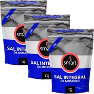 Kit com 3 Pouchs de Sal Integral de Mossoró Fino de 1kg cada - Smart - imagem 1