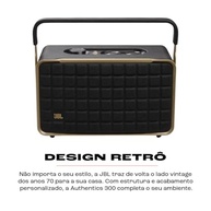 JBL Authentics 300: Caixa de Som Wi-Fi e Bluetooth com Assistentes de Voz - Preto - imagem 4
