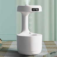 Umidificador Antigravidade com Névoa Fria Silenciosa 36dB - 800ml com LED e Design Visual de Água Fluindo - imagem 1