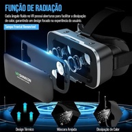 Óculos VR 3D com Fone e Controle: Sua Porta de Entrada para Mundos Imersivos! - imagem 3