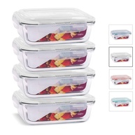 com-4-vidro-fresco-a-potes-1040ml-e-hermetica-tampa-de-kit-retangular-armazenamento-seguro-a