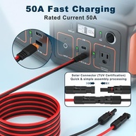 Conector Solar XT60i 10AWG: Expanda sua Energia Solar Portátil com Segurança e Eficiência (40 pés) - imagem 3