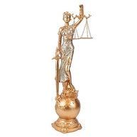 Dama da Justiça com Globo Rosê 41cm - Decore com Simbolismo e Elegância - imagem 2