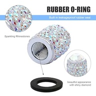 4x Tampas de Válvula de Pneu Brilhantes com Strass Cristal - Elegância e Proteção para Seu Carro - imagem 5