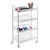 Carrinho Organizador de Metal 5 Prateleiras com Rodinhas - Design Moderno e Prático - imagem 4