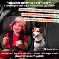 Jogo de Tapetes Tipo Bandeja Preto para VW Polo (2017-2026) - 5 Peças em Borracha com Borda Alta e Grid - imagem 5
