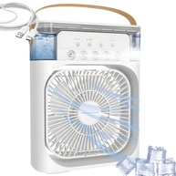 Mini Ventilador Portátil com Umidificador e LED RGB | 3 Velocidades, Bivolt, USB, 500ml - imagem 1